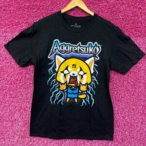Agretsuko the Kawaii Fox Lightning Struck Sanrio Anime Tee M